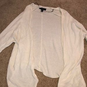 CREAM FOREVER 21 CARDIGAN